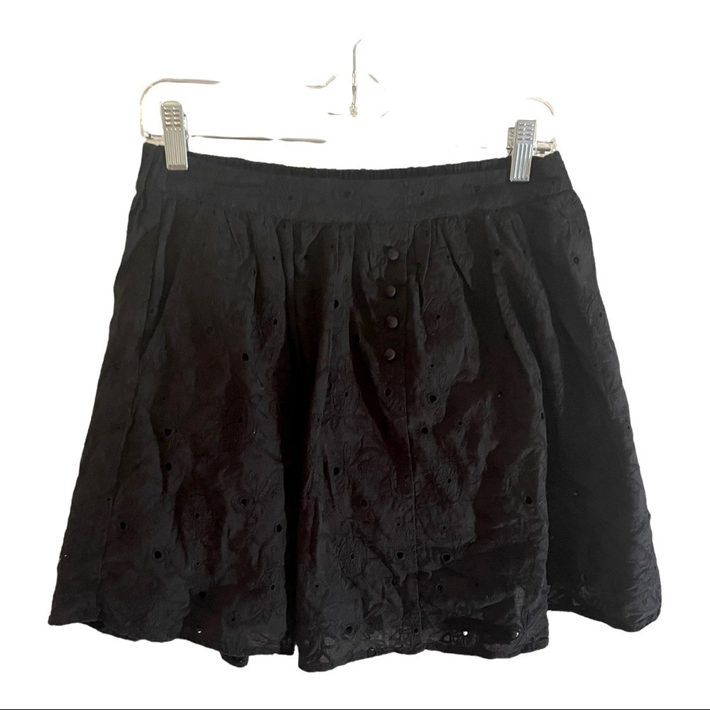 Scotch & Soda black eyelet skorts